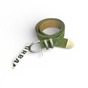 NEW NWT Urban Outfitters Olive Belt genuine suede belt size M